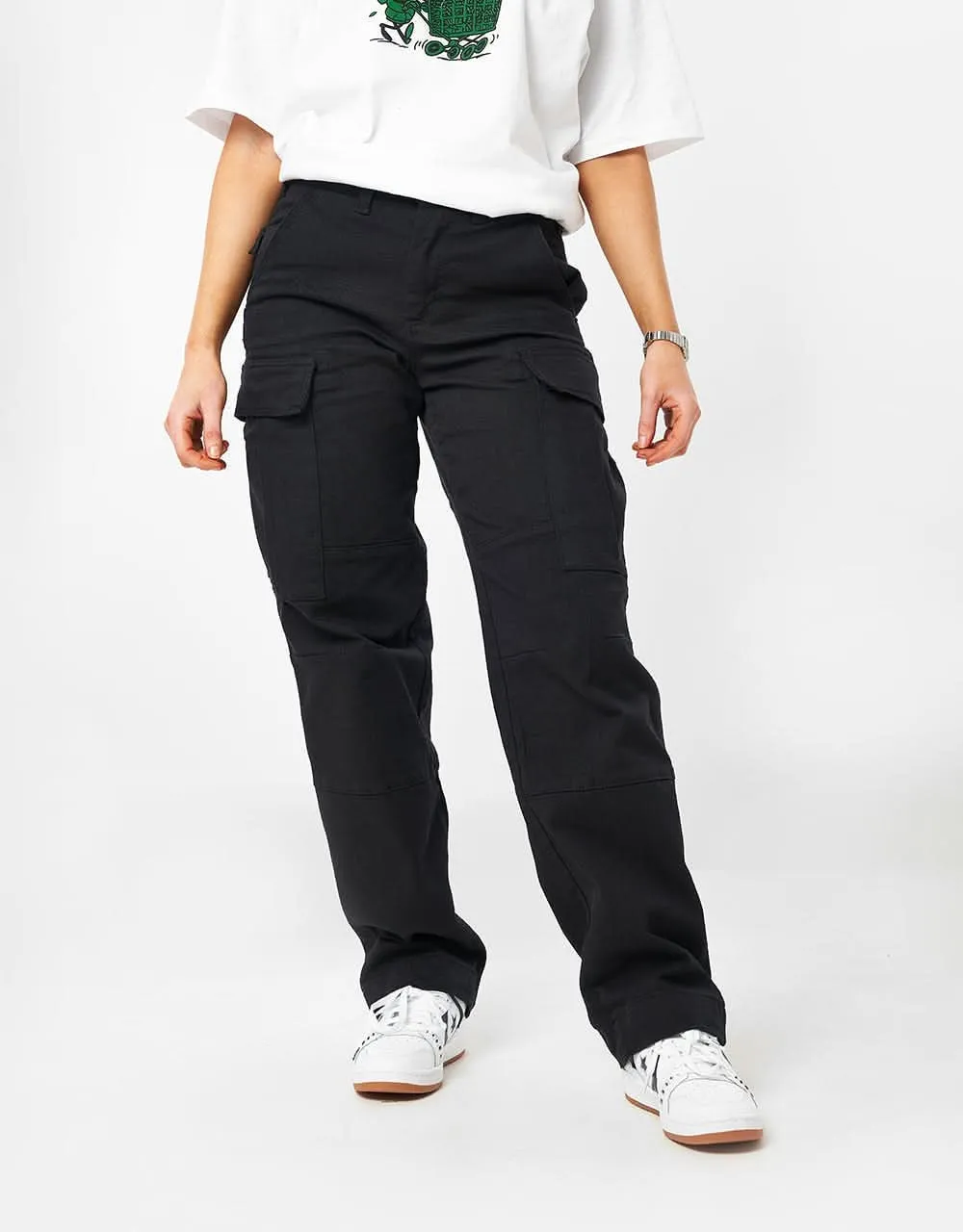 Route One Classic Cargo Pants - Black