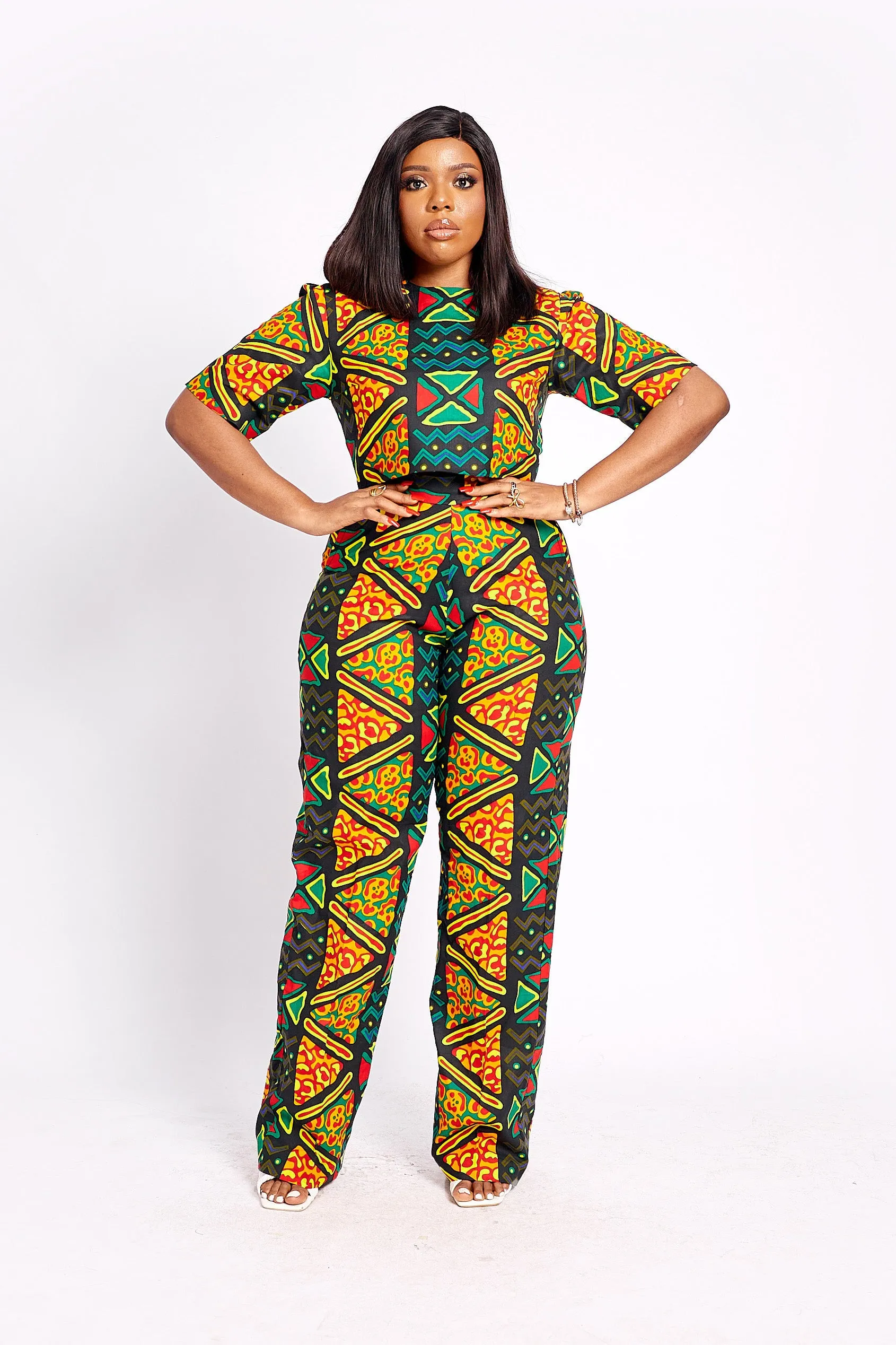 SENI AFRICAN PRINT PANTS