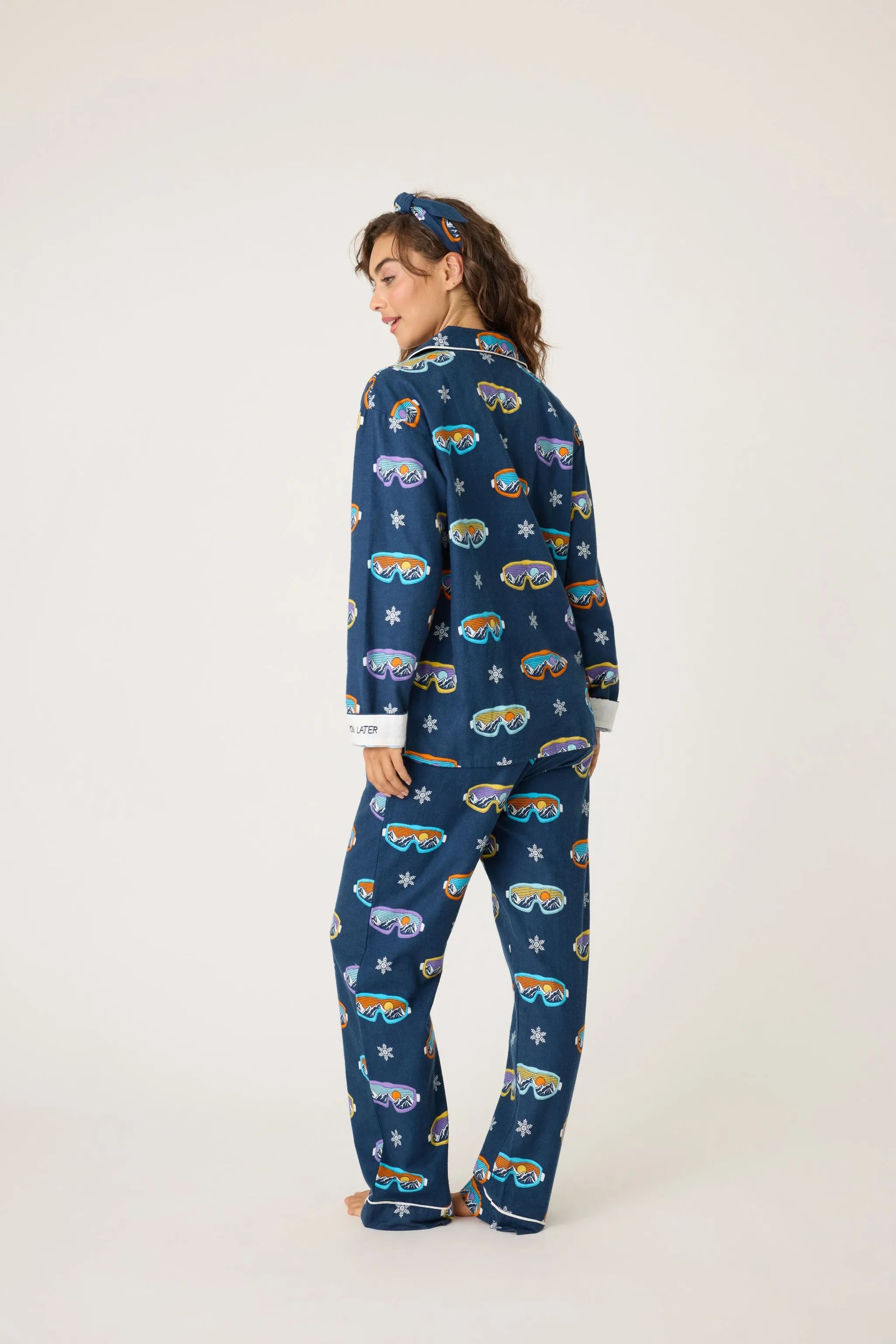 Ski You Later Flannel PJ Set