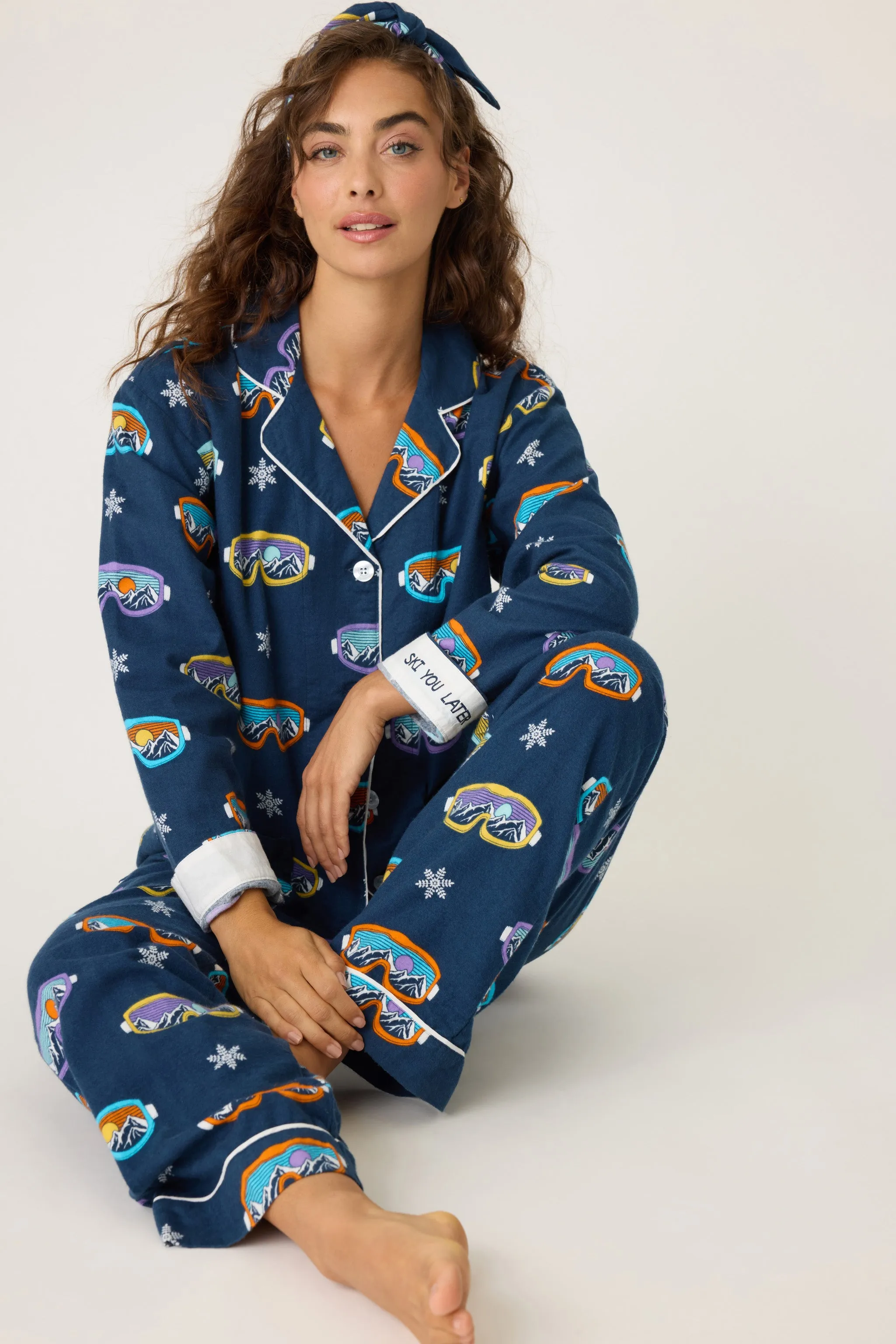 Ski You Later Flannel PJ Set