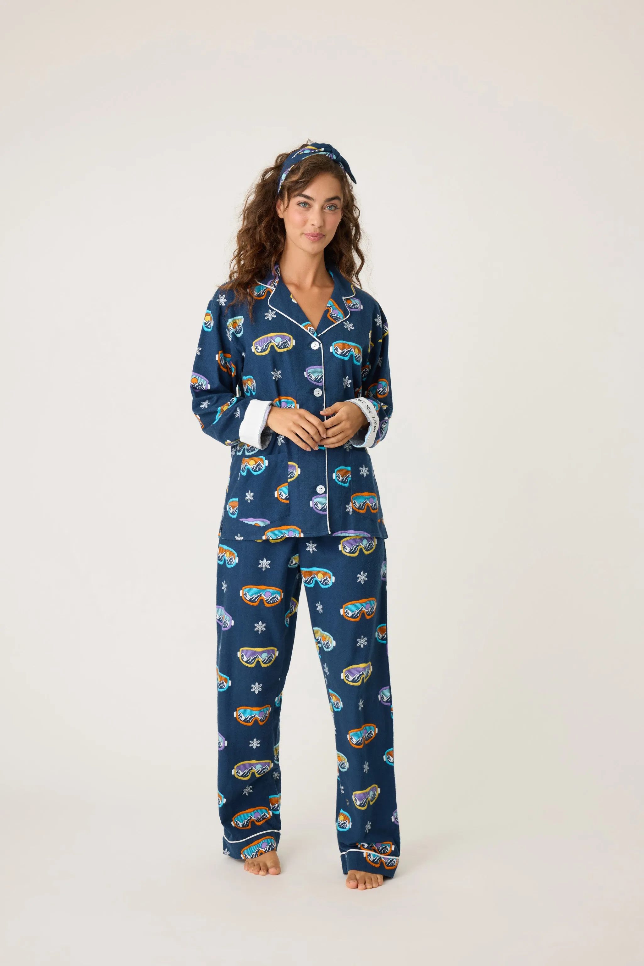 Ski You Later Flannel PJ Set