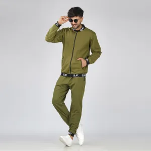 SLAY. Classic Men's Limited Edition Olive Green Tracksuit