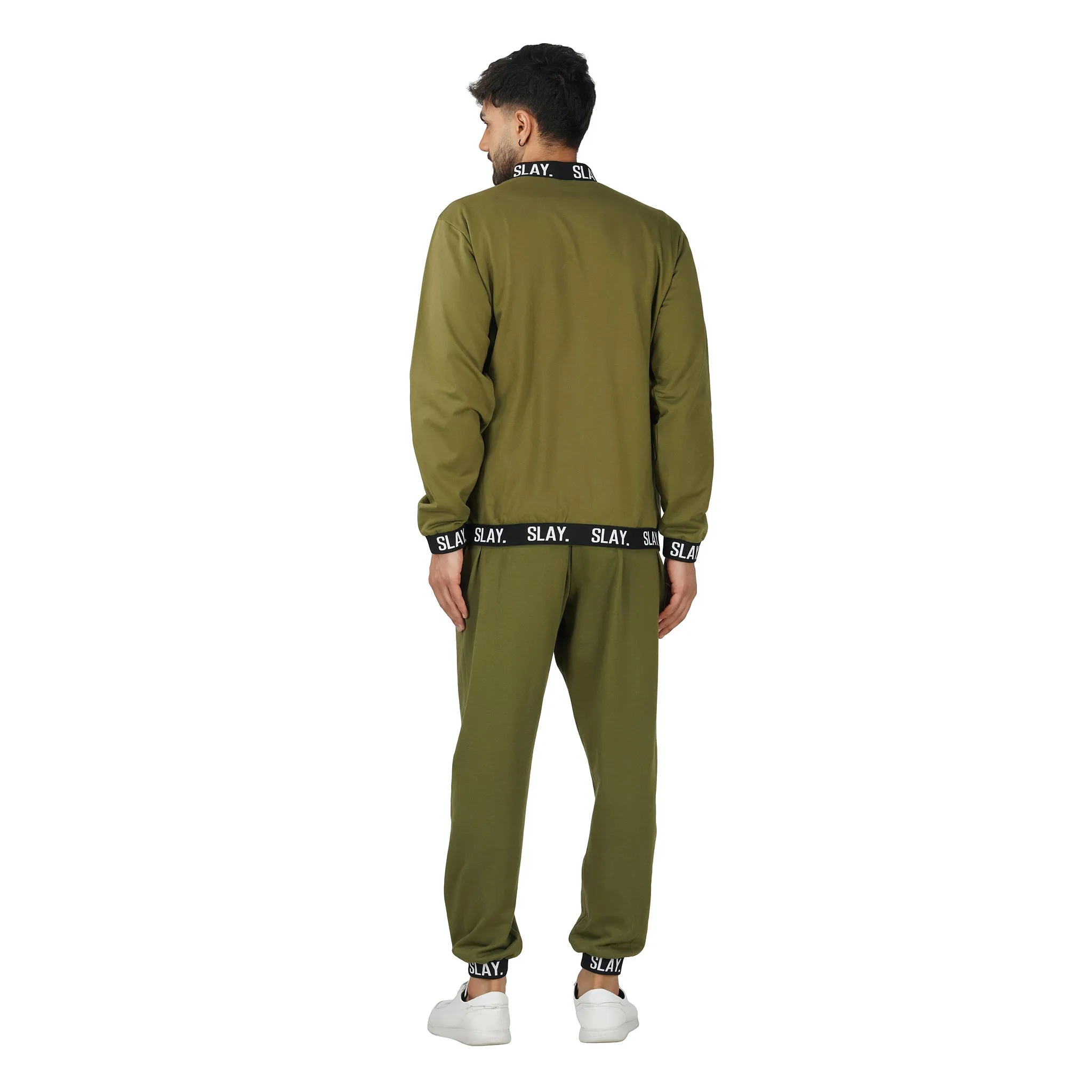 SLAY. Classic Men's Limited Edition Olive Green Tracksuit