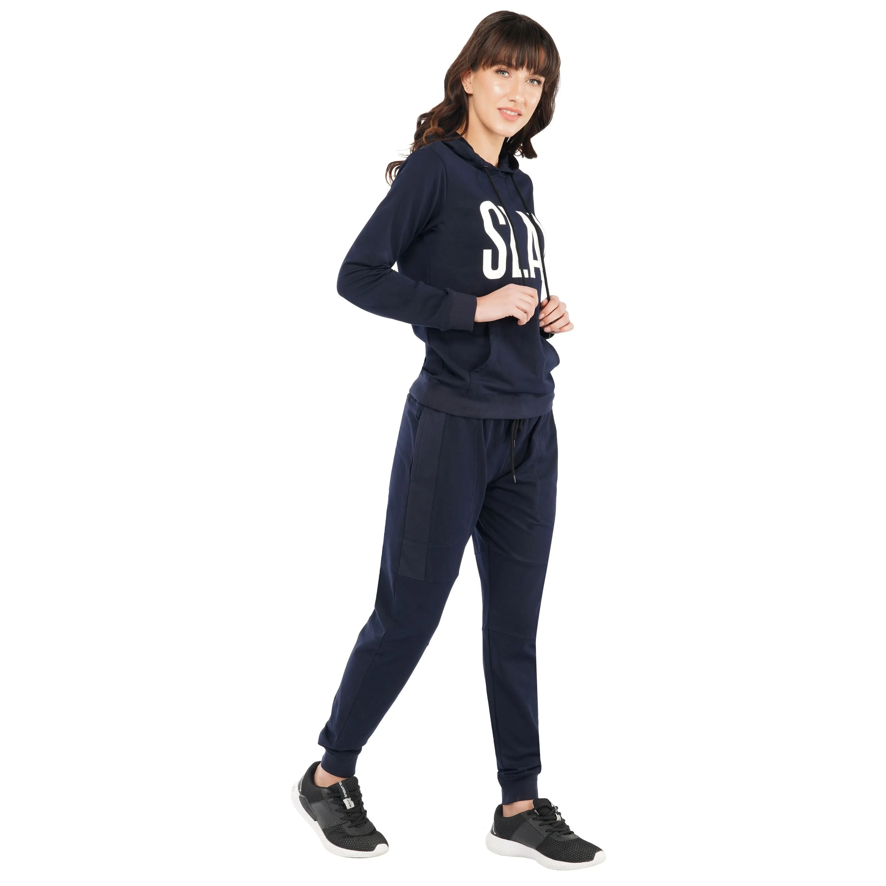 SLAY. Classic Women's Navy Blue Tracksuit