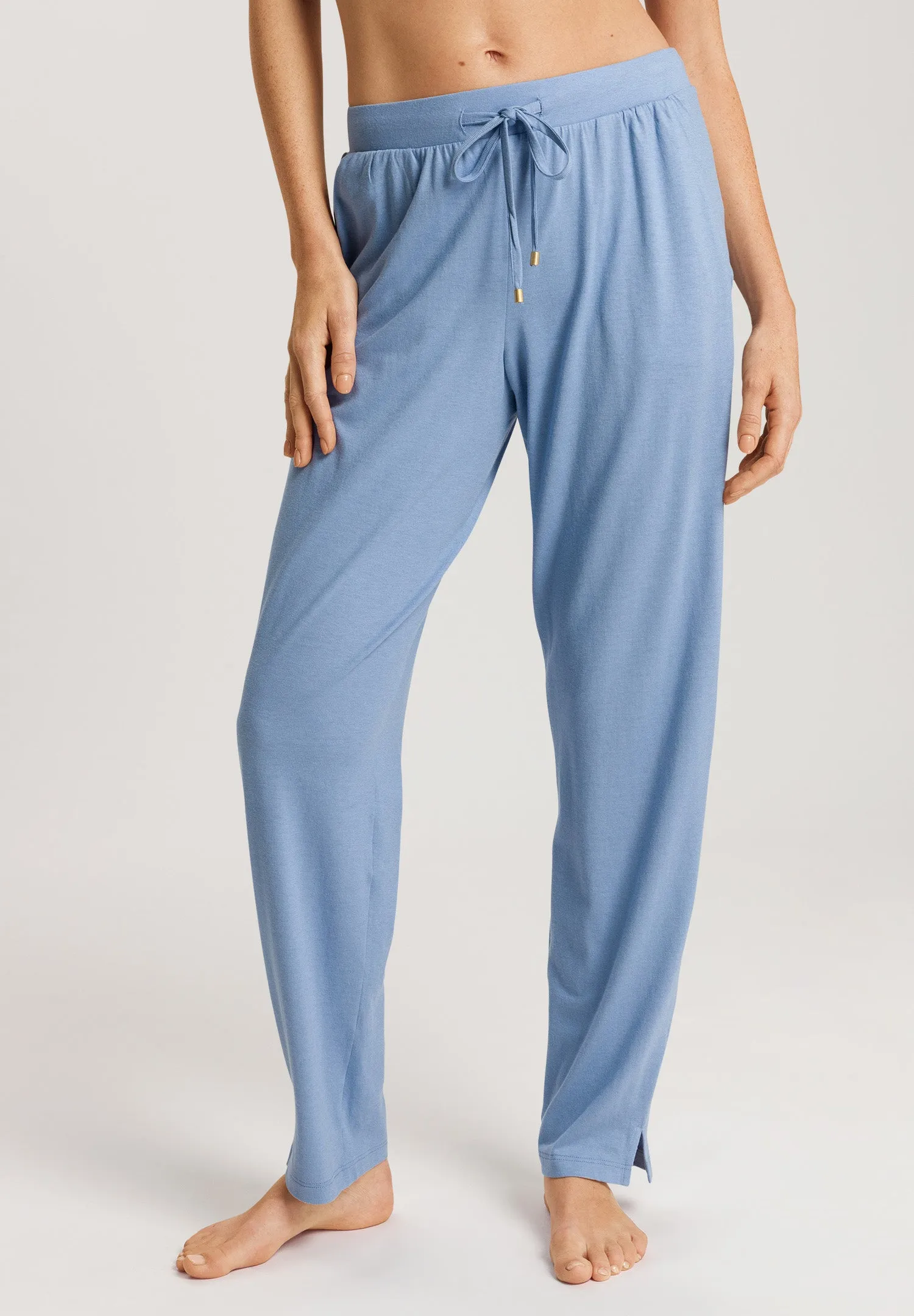 Sleep And Lounge Cotton Blend Drawstring Pants | Endless Blue 74846-2533