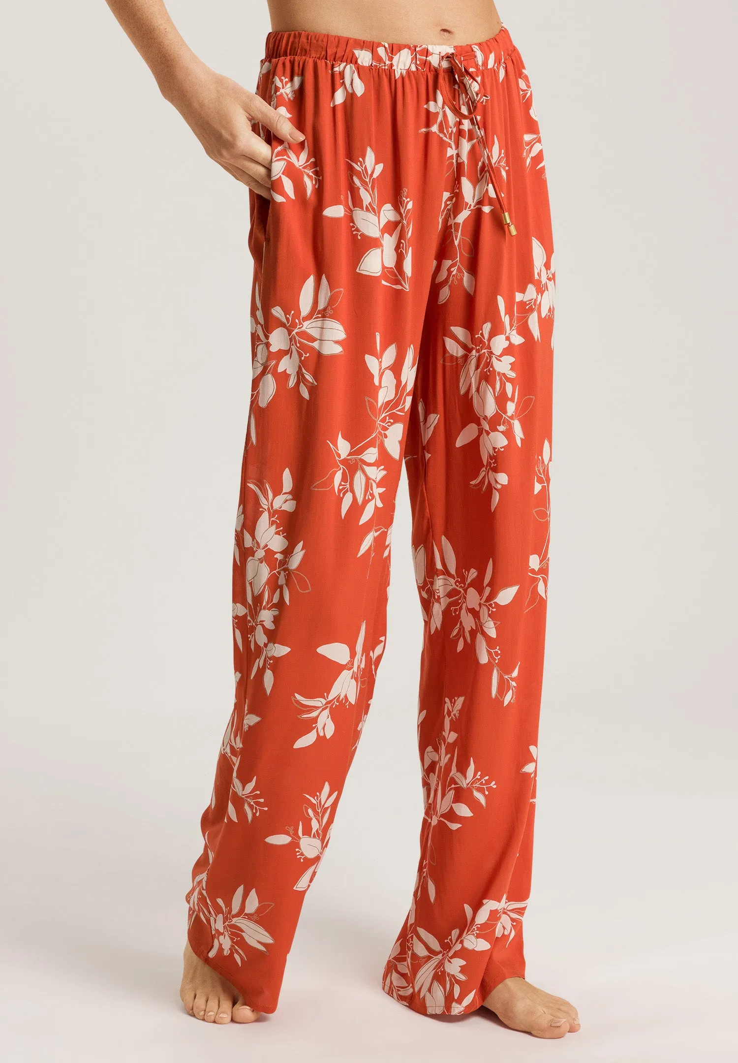 Sleep And Lounge Pants | Tangerine Flowers 74850-2159