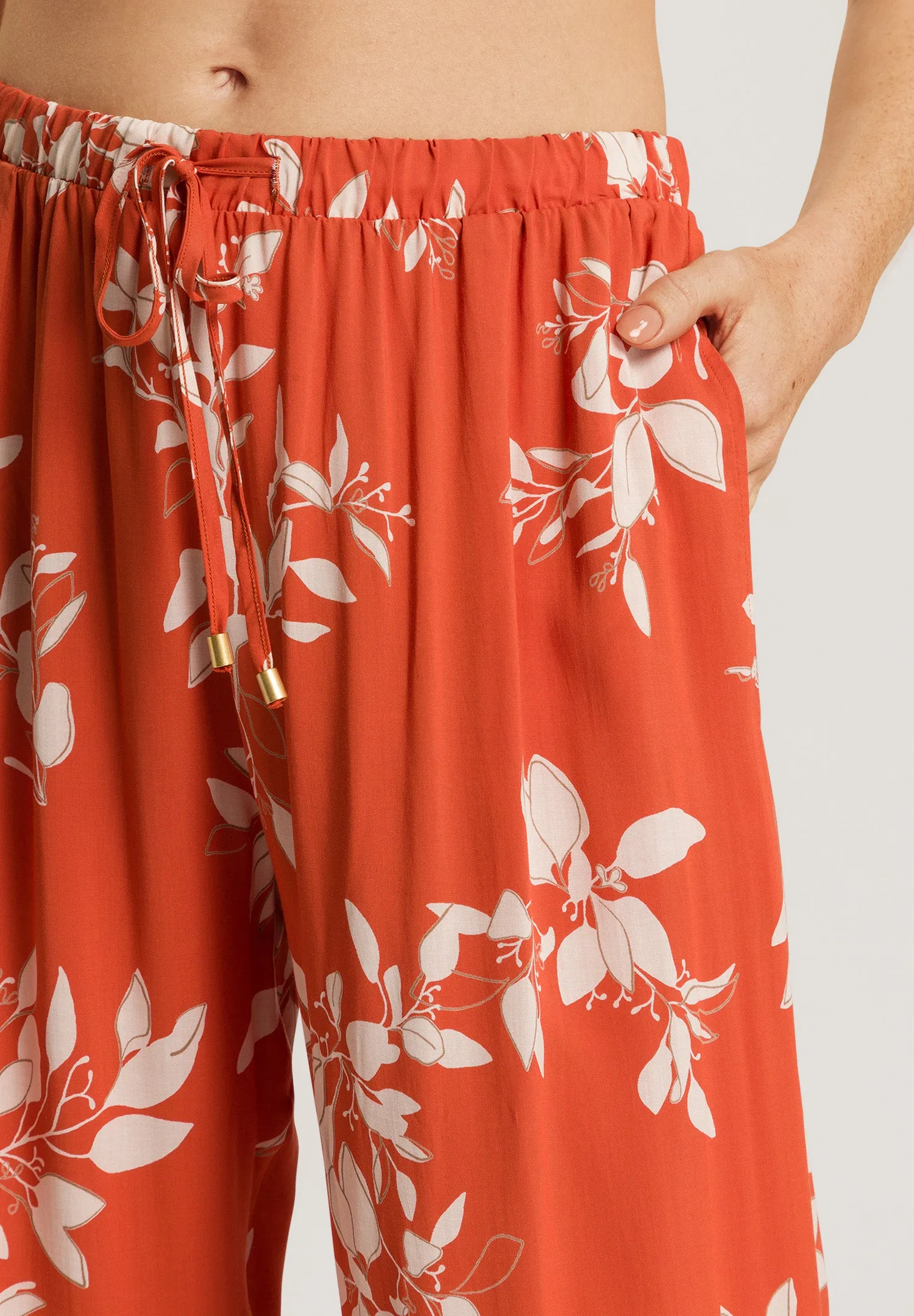 Sleep And Lounge Pants | Tangerine Flowers 74850-2159