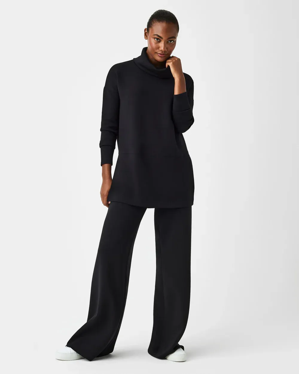 Spanx Airessentials Turtleneck Tunic | Very Black