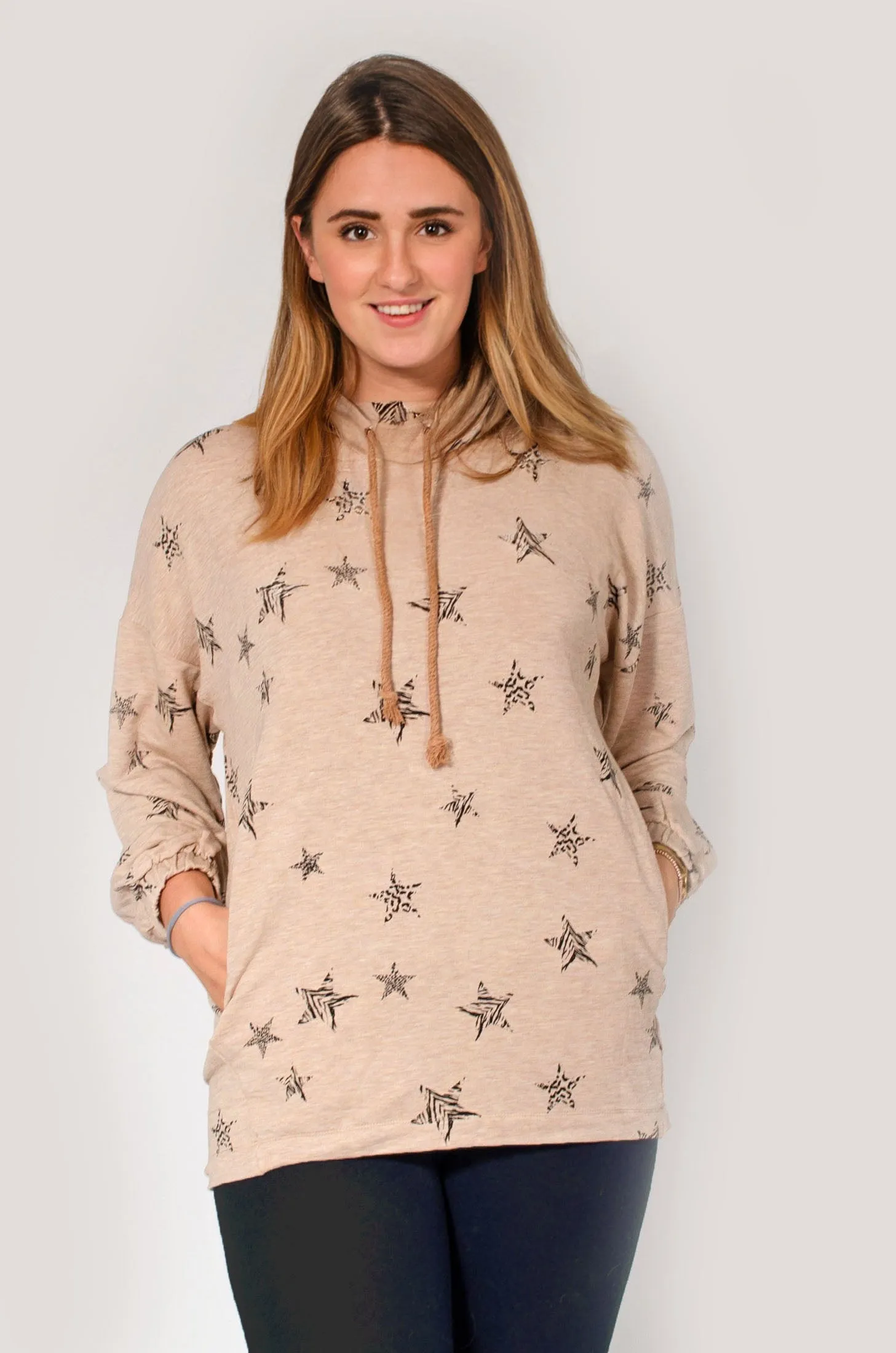 Star Print Sweatshirt