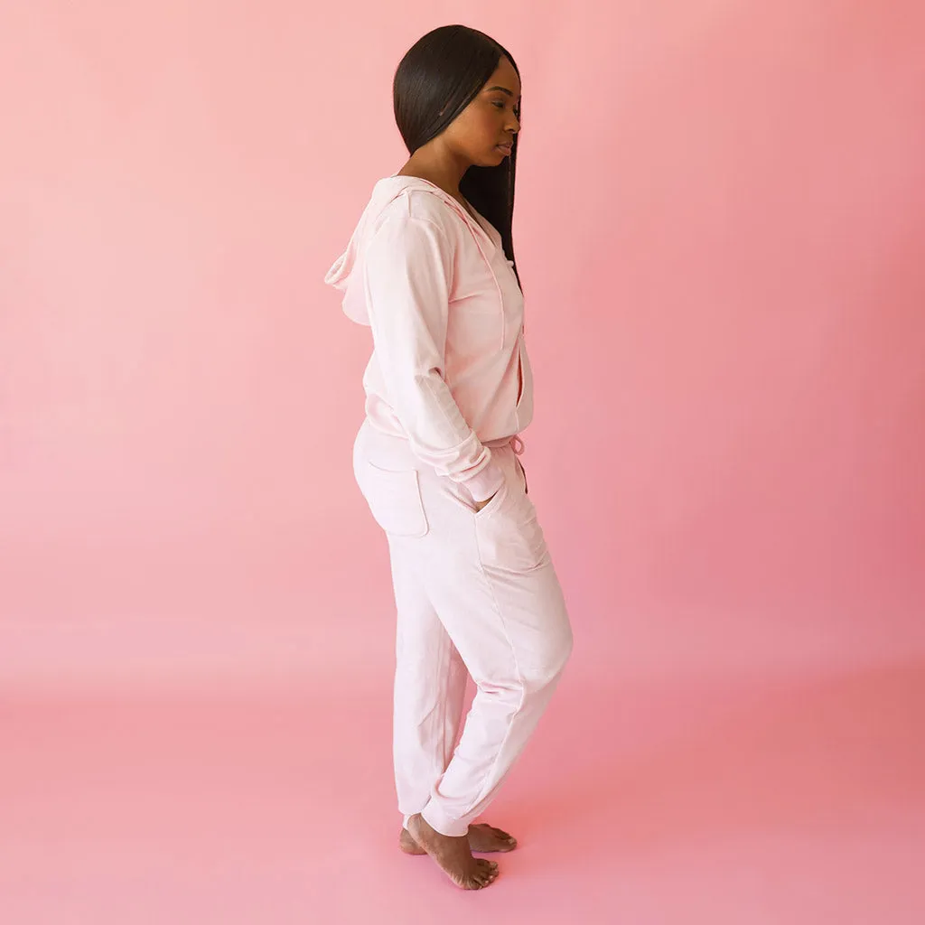 Starry Pink Women's Velour Joggers