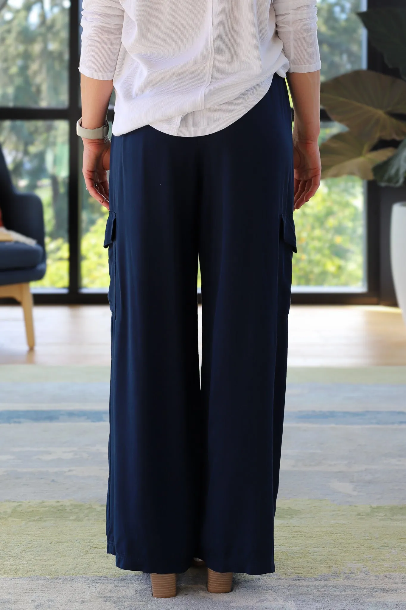 Stateside Dove Modal Wide Leg Cargo Pant