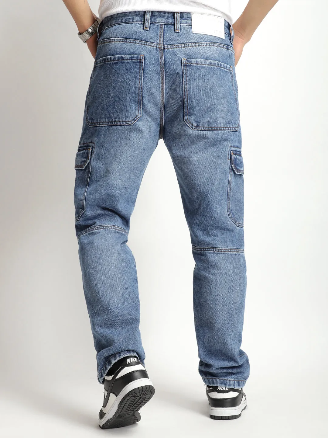 Urban Drift Light Blue Denim Cargo