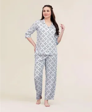 Velure Dazzling Print Night Suit