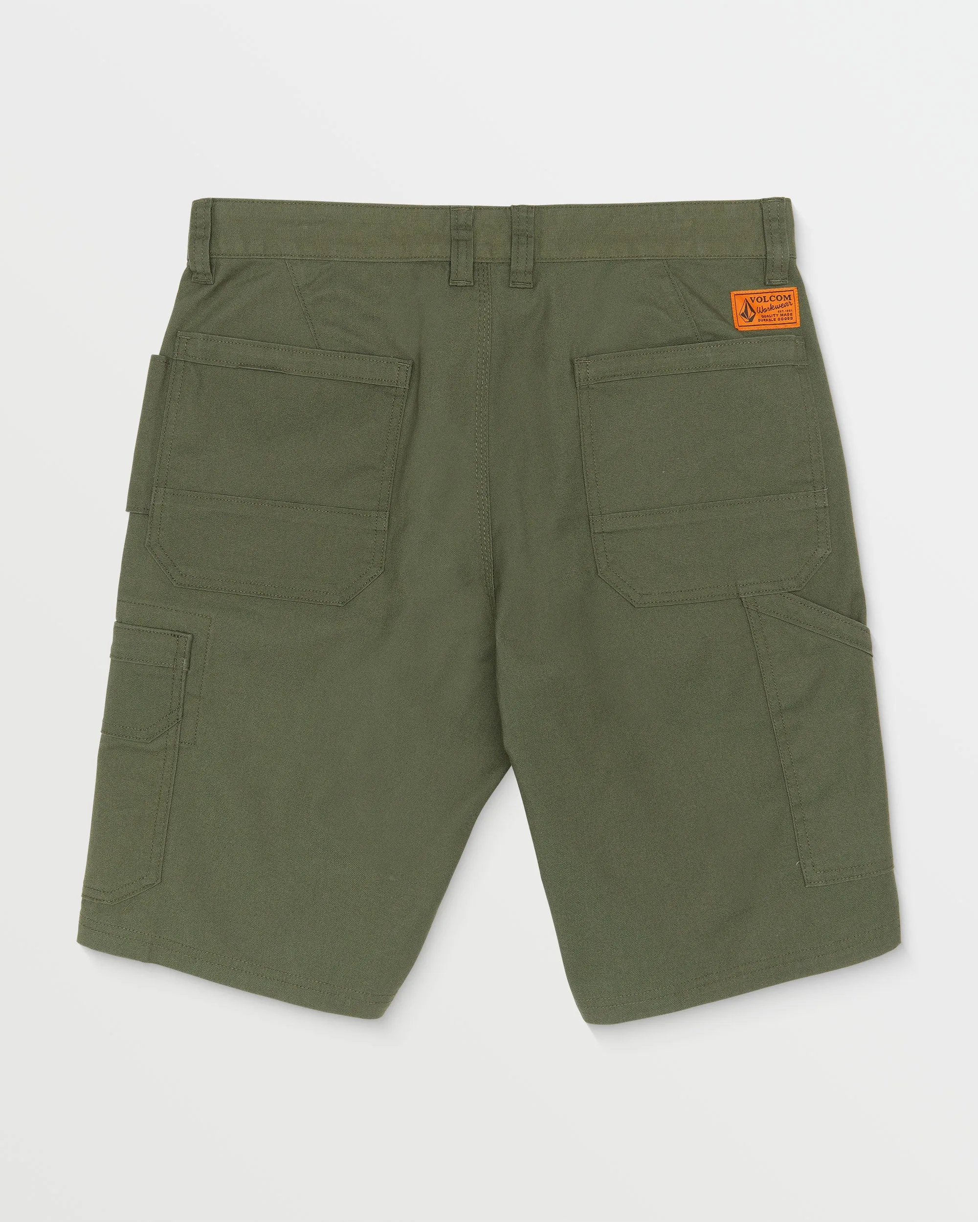 Volcom Workwear Gage Work Shorts - Squadron Green