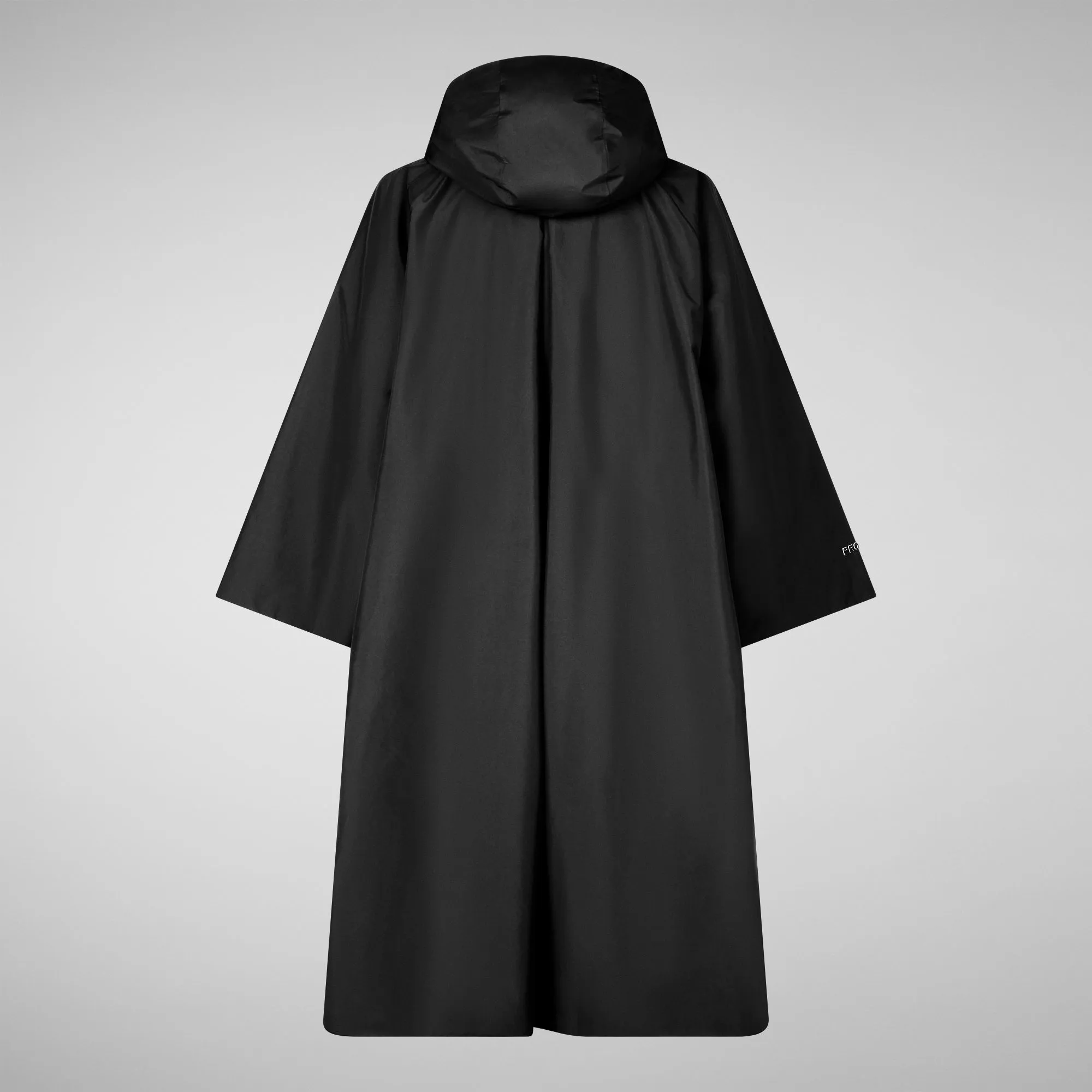 Woman's hooded caper Kira in black