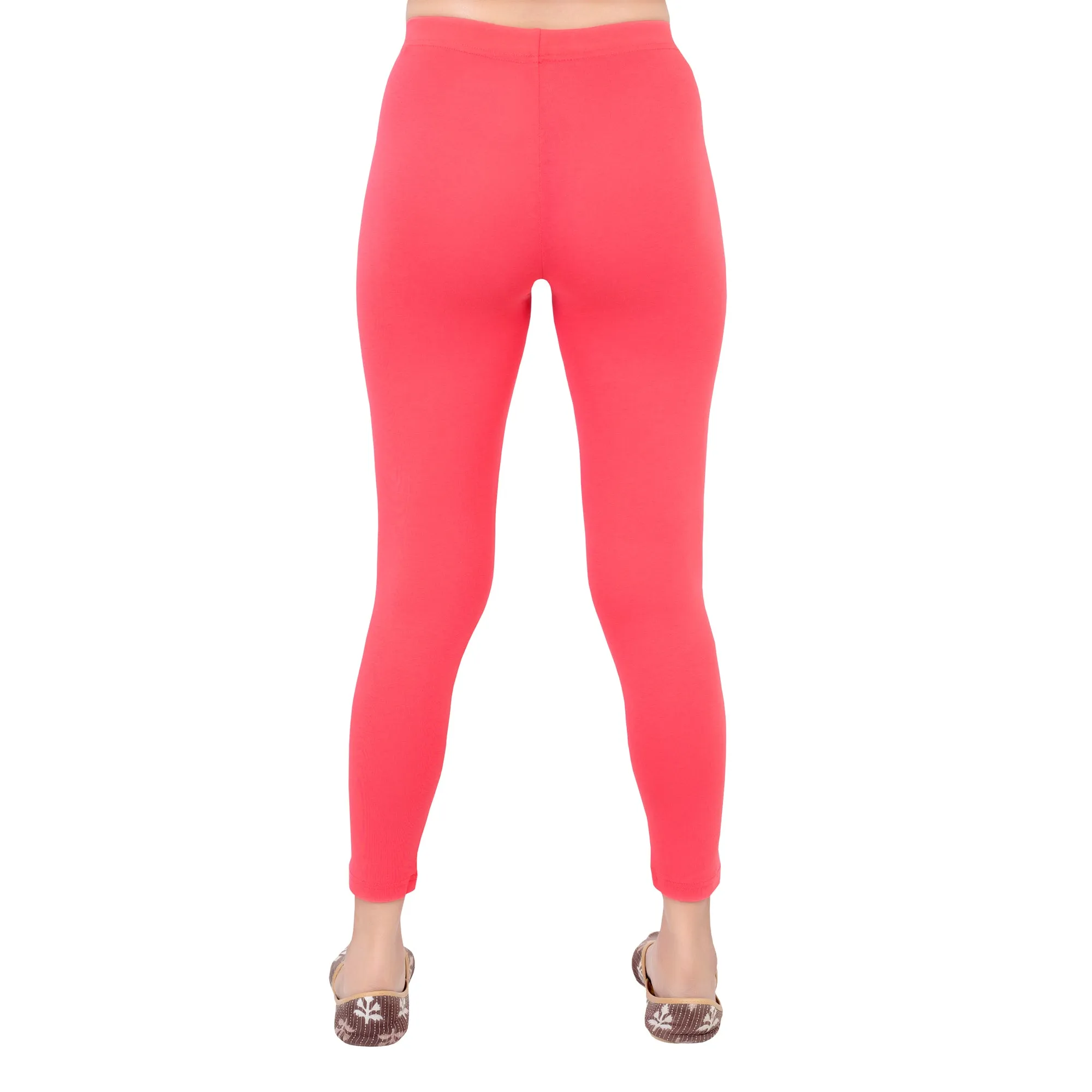 Women Bubblegum Pink Ankle Length Legging