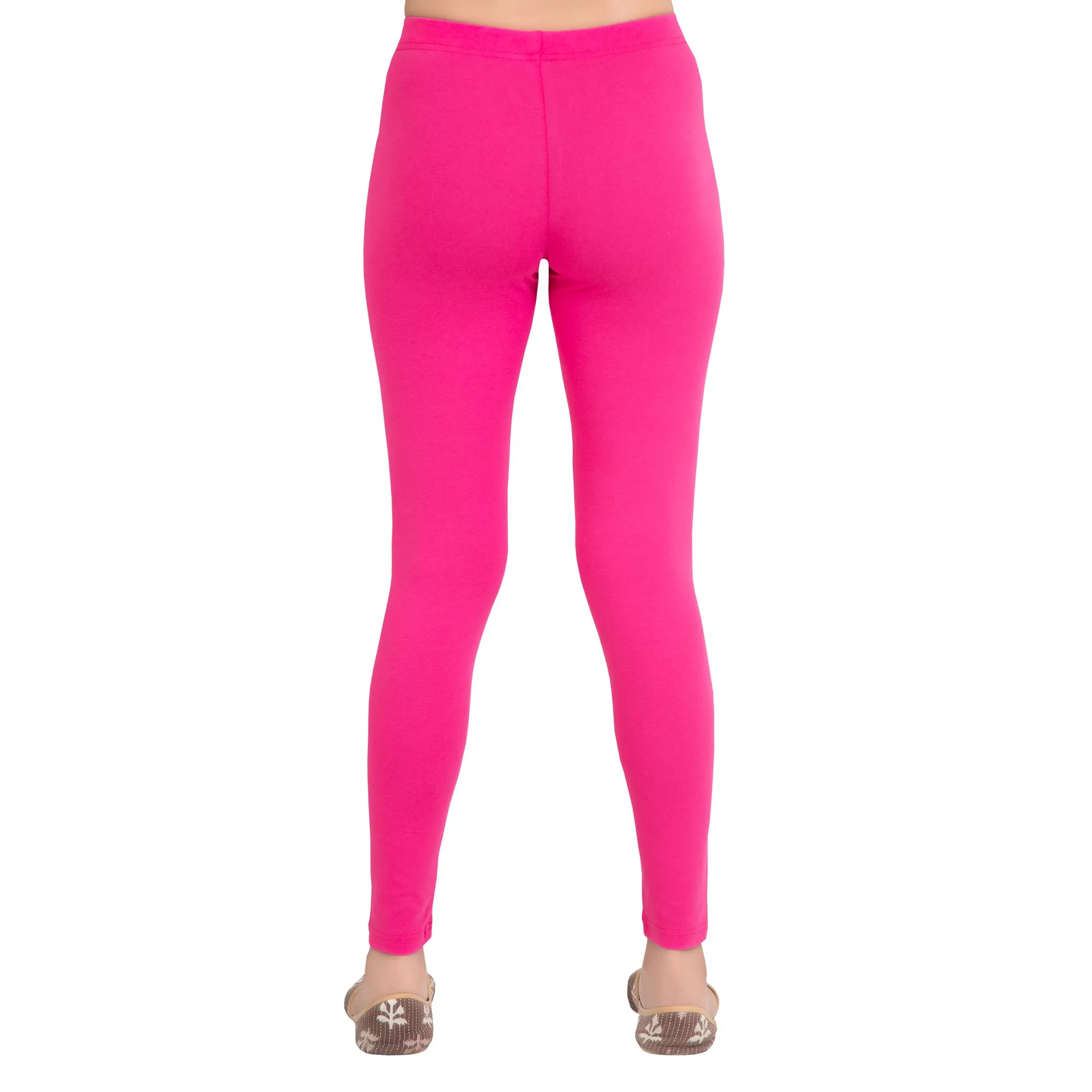 Women Fuchsia Breathable Long Length Legging