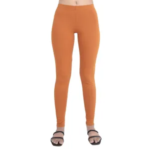 Women Rust Breathable Long Length Legging