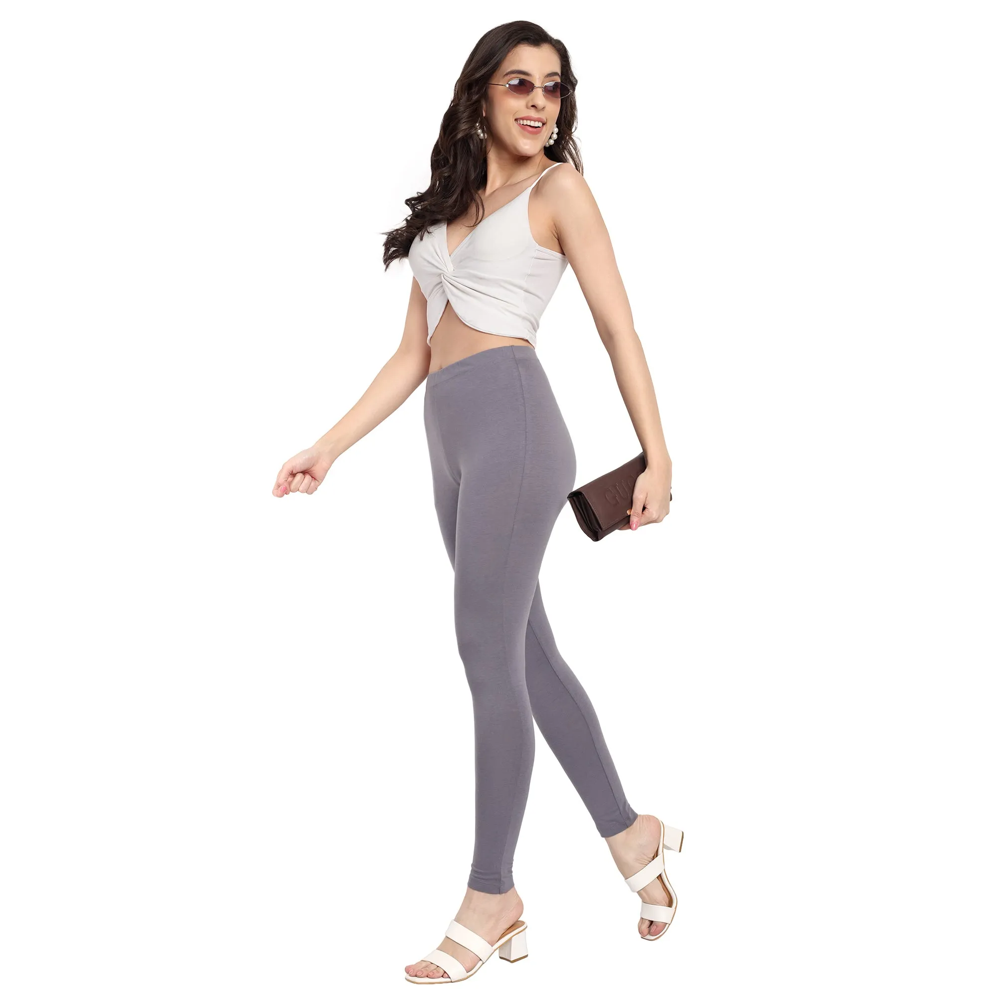 Women ST-Shirtl Grey Regular Legging