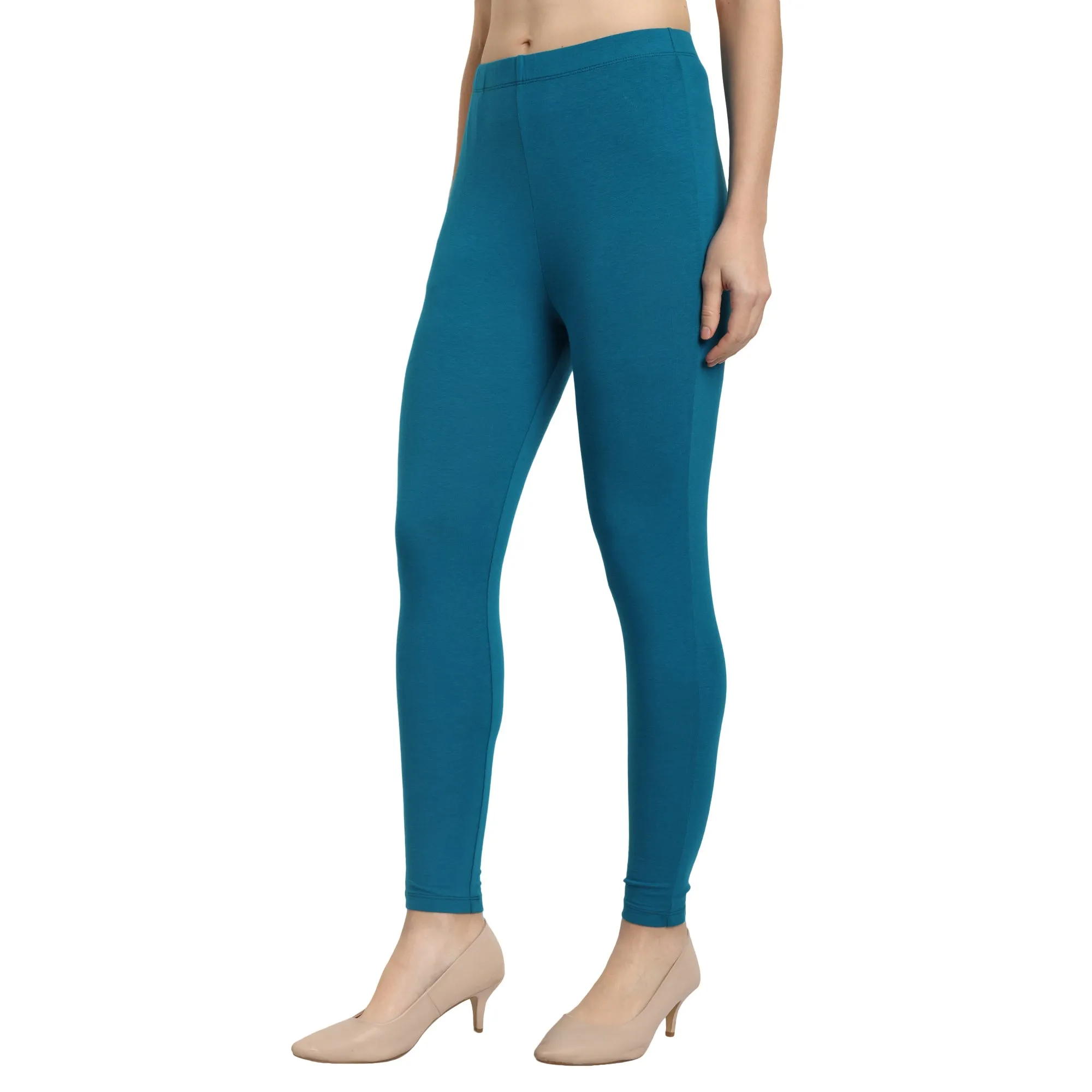 Women Teal Ankle Length Legging