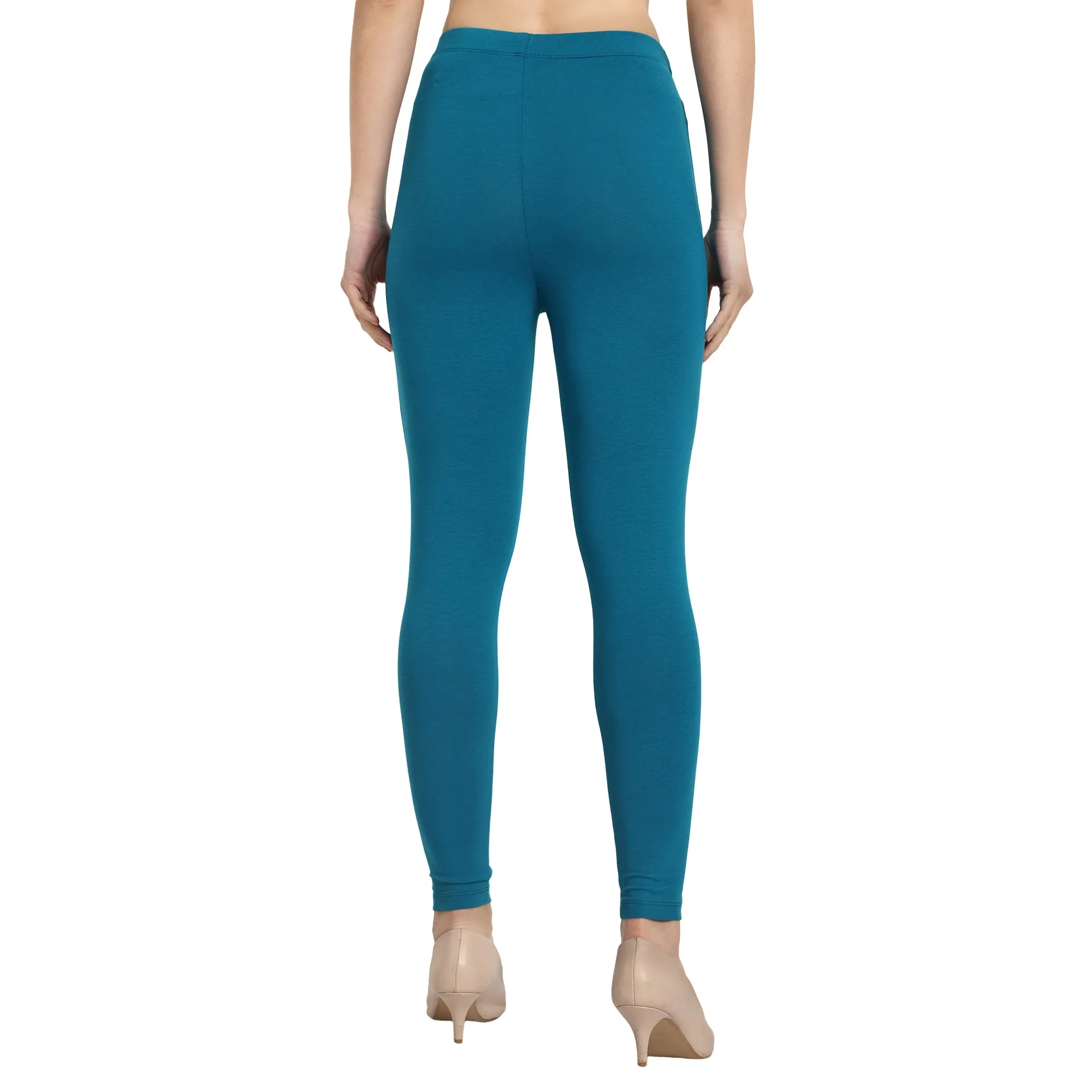 Women Teal Ankle Length Legging