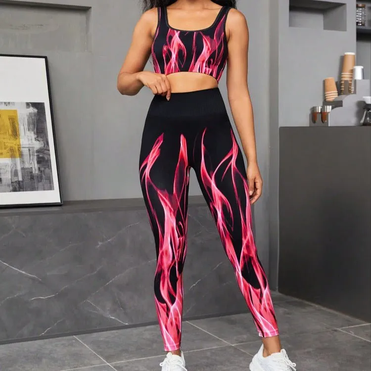 Womens Sports Leggings Set - High-Waisted, Moisture-Wicking, Comfortable Fit for Active Lifestyle