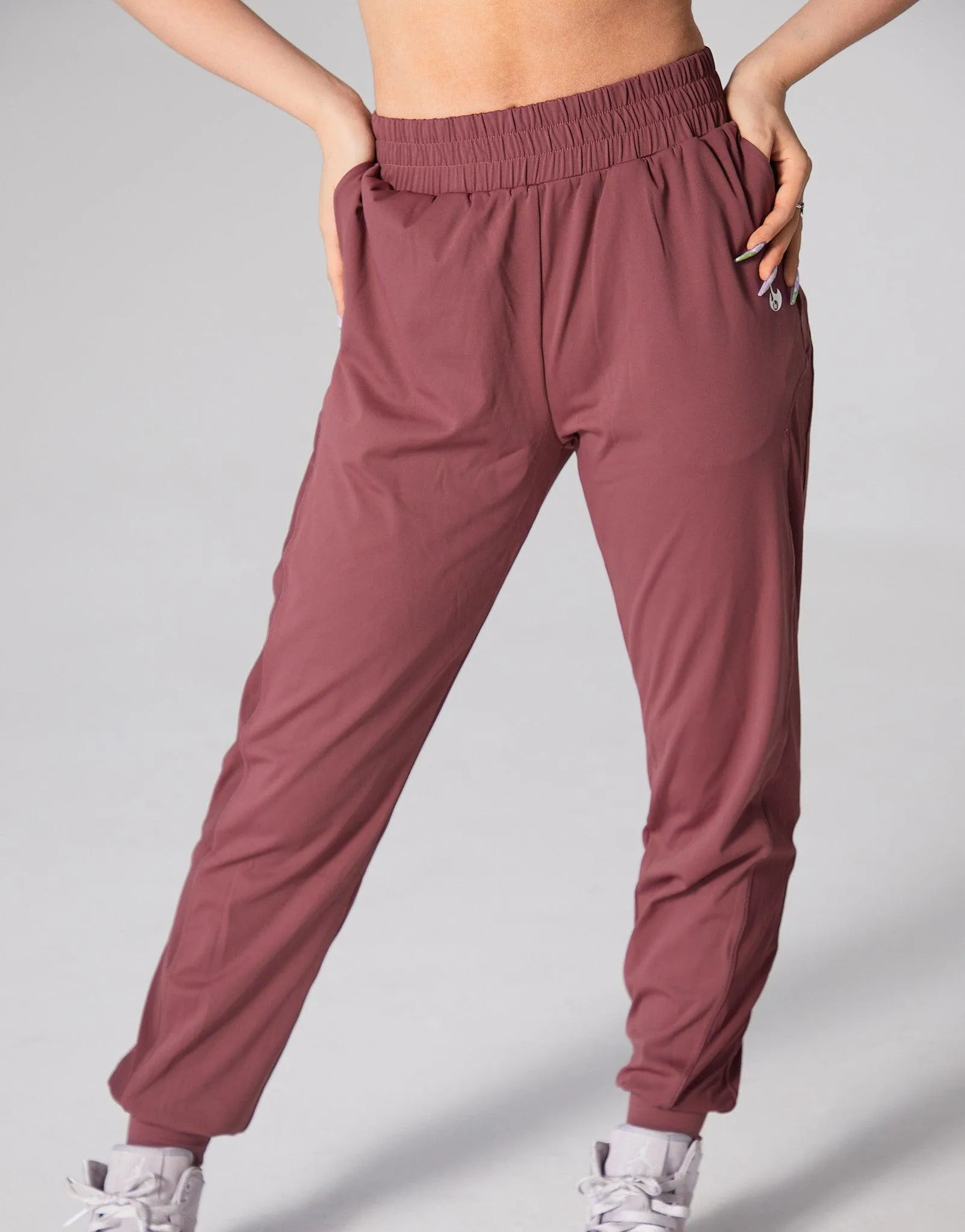 Youth Burgundy Urban Mesh Jogger